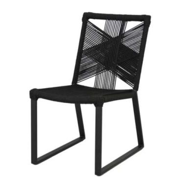 Imagem de Cadeira de Jantar Premium em Alumínio Corda Náutica Canadá - Nossa Kas