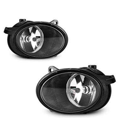 Imagem de Faróis de neblina OEM de substituição para Audi A6 2005-2008 Par de lentes transparentes de farol de neblina com lâmpadas H7 12V55W AUTOWIKI