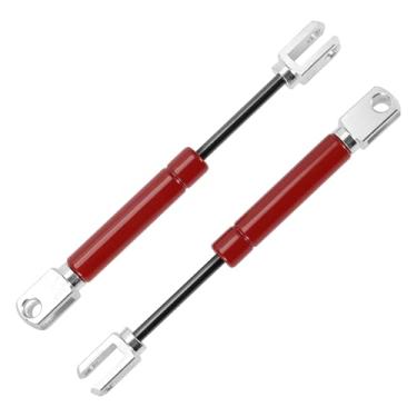 Imagem de Motoforti Suportes de elevação universais Struts mola a gás 7 polegadas/180 mm 55Ib/245N/25 kg aço carbono vermelho 2 peças