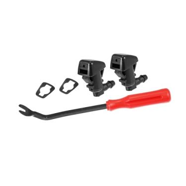 Imagem de A ABSOPRO Kit de jato de jato de spray de limpador de para-brisa dianteiro 55157319AA, 4806312AA para Jeep Liberty 2008-2012 para Commander 2006-2010 para Dodge Nitro 2007-2011 item de substituição