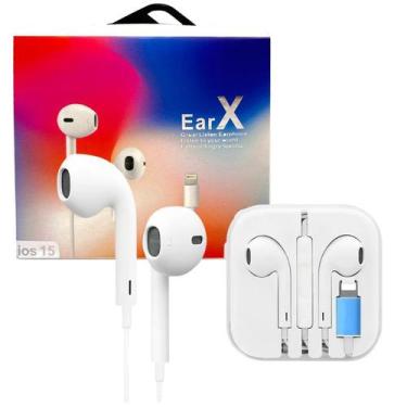 Imagem de Fone Ouvido Compatível para  íPhone 11 12 13 14 Pro Pro Max Conector L