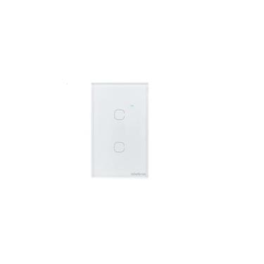 Imagem de Interruptor Smart Wi-Fi Touch 2 teclas branco  EWS 1002 Intelbras
