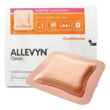 Imagem de Allevyn gentle border 12,5x12,5cm und  66800272 anvisa 80804050001 smi