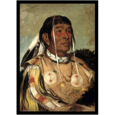 Imagem de Quadro Decorativo Design Índio Cultura Indígena Com Moldura RC025 - Vi