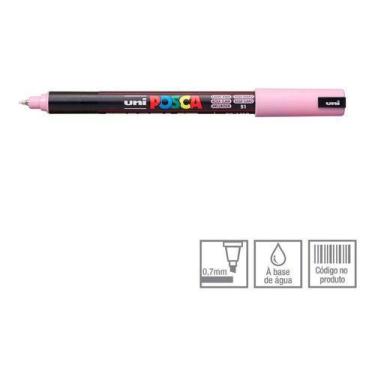 Imagem de PC-1MR  Posca Rosa Claro Extra Fina 0.7 mm - UNI