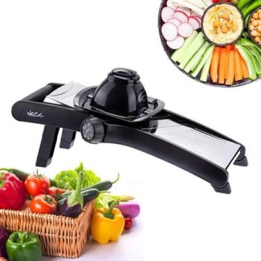 Imagem de Mandoline Inox Cortador Legumes Fatiador Verduras 5 Regulagem Weck - P