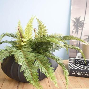 Imagem de Arranjo Artificial de Samambaia Luxo no Vaso Hanazaki Preto - FORMOSIN