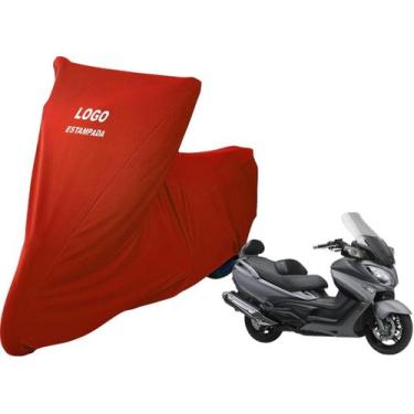 Imagem de Capa Cobrir Moto Suzuki Burgman 650 De Tecido Lycra - Mz, Vermelho