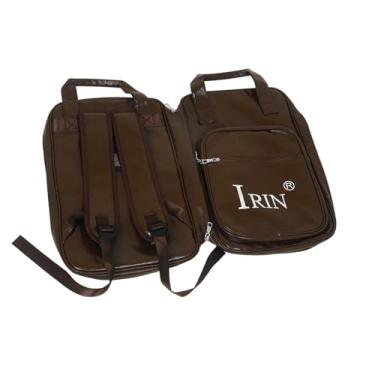 Imagem de YIJU Estojo para Baquetas de Percussão, Bolsa de Armazenamento com Alça, Couro PU, Marrom