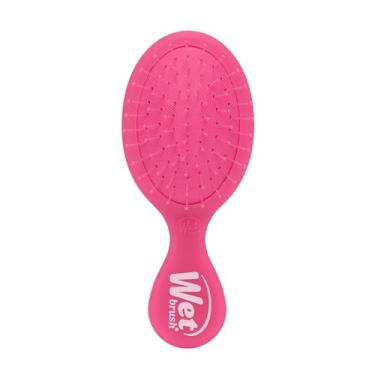 Imagem de Wet Brush Mini escova de cabelo desembaraçadora, Pink Frost - Escova de cabelo para viagem desembaraçadora - Cerdas IntelliFlex ultramacias deslizam pelos emaranhados com facilidade - sem dor - todos