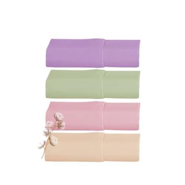 Imagem de Lençol Avulso/Kit com Elástico Algodão Egípcio 300 Fios Toque Gelado - Solteiro/Casal/Queen/King - Hipoalergênico Não faz bolinhas (Kit colorful 1, Solteiro Avulso c/elastico)