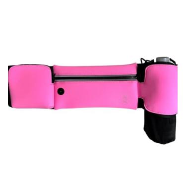 Imagem de Cinto de corrida com suporte para garrafa de água – bolsa de cintura com extensor para corrida, caminhada, ciclismo, caminhada – pochete de hidratação para cães – bolsa esportiva para iPhone para