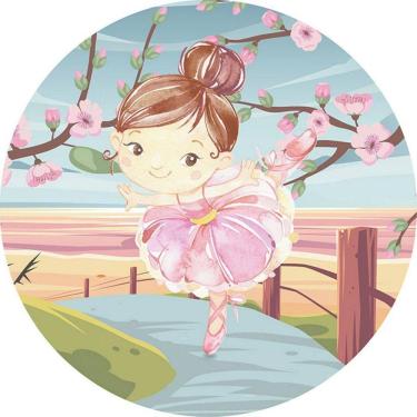 Imagem de Painel Redondo 3D Sublimado Bailarina Frd-4495
