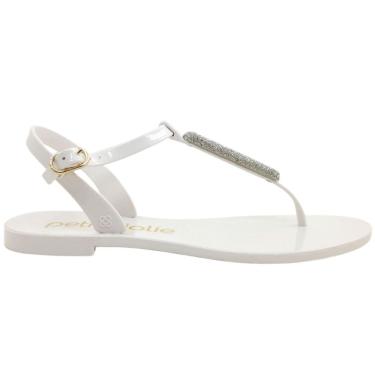 Imagem de Sandália Dedo Feminina Rasteira Casual Dia a Dia Passeio Ultra Conforto J-Lastic Petite Jolie Pj6593