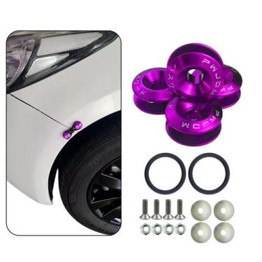 Imagem de Kit Trava Para-choque Anilha Quick Release Rosa Estilo BR - Veon