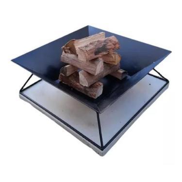 Imagem de Lareira Externa - Fire Pit - Quadrada - 60cm - Flame House
