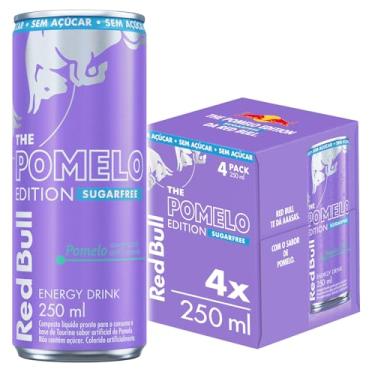 Imagem de Pack de 4 Latas Red Bull Energético, Pomelo Edition, Sem Açúcar, 250ml