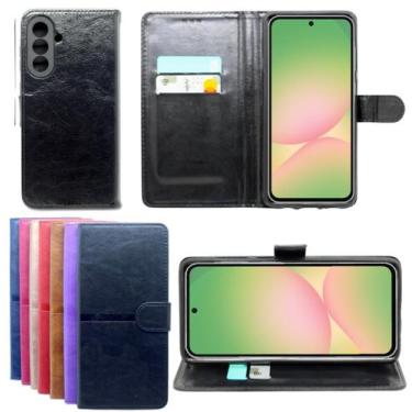 Imagem de Capa Carteira Capinha Para Galaxy A26 + Pelicula Vidro 3d 9d - Mustang