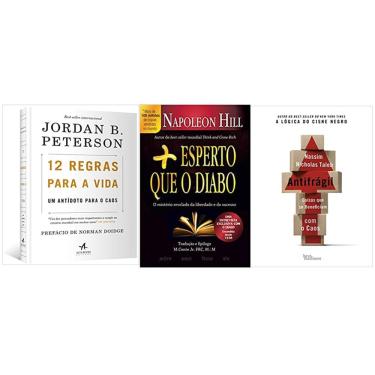 Imagem de 12 Regras Para a Vida Um Antídoto Para o Caos + Mais esperto que o diabo + Antifrágil Coisas que se beneficiam com o caos