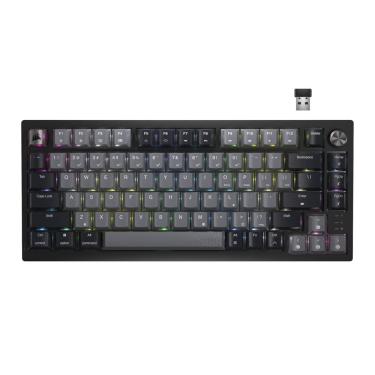 Imagem de Teclado Corsair K65 Plus Wireless 75% rgb mlx vermelho preto