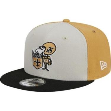 Imagem de Boné New Era New Orleans Saints Aba Reta 9FIFTY Sideline Histórico 2023-Masculino