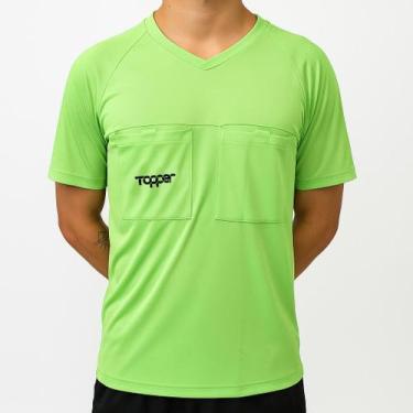Imagem de Camisa Topper Arbitro Classics, P, Verde, Masculino