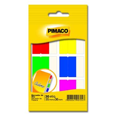 Imagem de Marcador de Abas Pimaco,32x38mm, 935257, 6 Cores, envelope com 05fls-30 Etiquetas, 935257