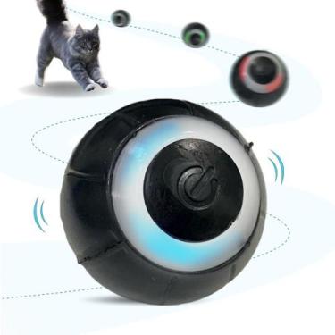 Imagem de Brinquedo Bola Interativa para Gatos e Cães  Recarregável, com Luz, Se
