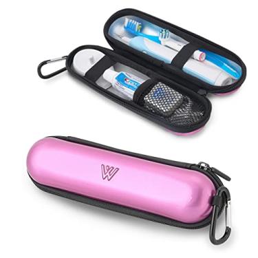 Imagem de Wilken — Capa de escova de dentes elétrica | Capa de viagem universal | Modelo de injeção de plástico | Compatível com marcas de escova de dentes Oral B, Sonicare e mais elétricas, rosa