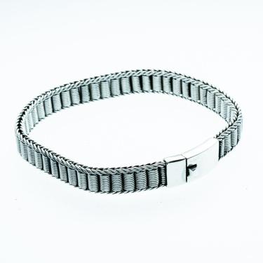 Imagem de Bracelete Pulseira Masculina Bali Prata 925 - 21cm