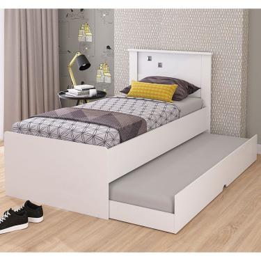 Imagem de Cama Bibox Solteiro Bianca Em Mdf Cimol Branco