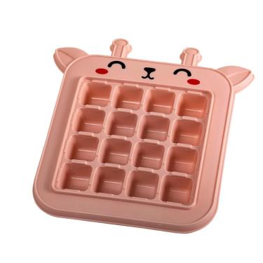 Imagem de Forma De Gelo Divertida Infantil Girafa Rosa 16 Cavidades