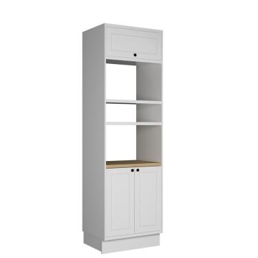 Imagem de Torre Quente 3 Portas 2 Nichos Para Forno Sevilha Branco ártico - Carvalho Nature