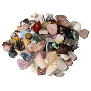 Imagem de 1 kg Cascalho Misto Polido M Pedras de 20 a 35 mm Classe B - Cristaisd