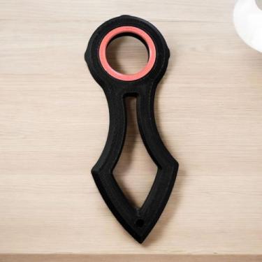 Imagem de Chaveiro Karambit Ninja Anti-estresse - Fidget Toy Giratório - FLEX3D,