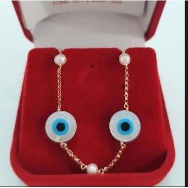 Imagem de Colar olho grego em bijuteria feminina