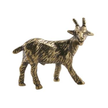 Imagem de Ｂｅｓｇａ Estátua de ovelha de latão, decoração de mesa, animal de estimação vintage, escultura colecionável, figura animal, decoração para sala de estar, mesa