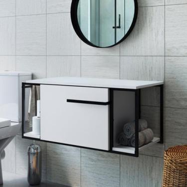 Imagem de Gabinete para Banheiro Suspenso Industrial sem Cuba - Placa e Ponto, B