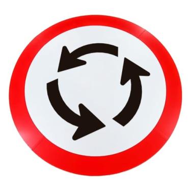 Imagem de Placa de Sinalização, Condomínio, Rotatória, 60cm, em ACM 3mm (alumínio composto)