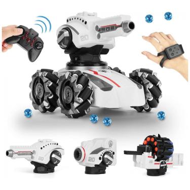 Imagem de Carrinho de Controle Remoto com Luz LED e 360 de Rotação, CXJ D14, Branco