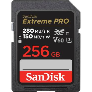 Imagem de SanDisk - Cartão de memória Extreme Pro 256GB SDXC UHS-II V60-SDSDXEP-256G-ANCIN