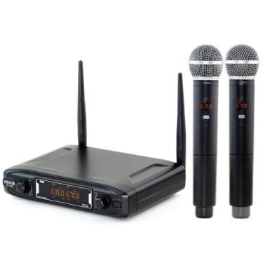 Imagem de Microfone Profissional Sem Fio Vokal Vs148DM Duplo de Mão