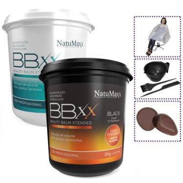 Imagem de Btx BBXX Balm Xtended Black 1kg + Free 1kg NatuMaxx + Brinde