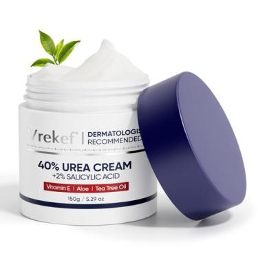 Imagem de Creme de ureia VREKEF 40% com ácido salicílico 2% para pés secos e rac