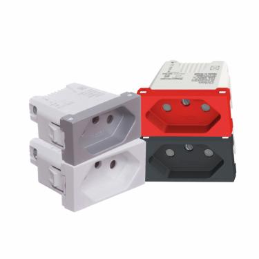 Imagem de Módulo Tomada 2P+T 20A 250Vca Orion – Schneider | Branco Cód. S70203104