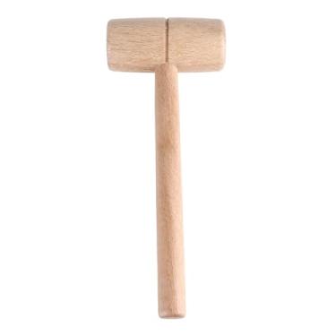 Imagem de FTVOGUE Mallet Marreta de Faia Carpinteiro Sólido Martelo de Madeira Ferramenta de Mão para Projetos de Escultura Em Madeira DIY