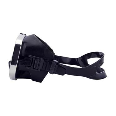 Imagem de menolana Máscara de mergulho panorâmica 180° Óculos de natação Vidro temperado Ergonômico Confortável Multifuncional para Homens Mulheres Alça ajustável