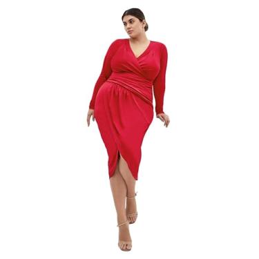 Imagem de City Chic Vestido feminino - Marissa, Cereja, 25 Plus Size