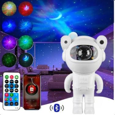 Imagem de Projetor Astronauta Lua Galáxia Infantil Abajur Led - FAZA