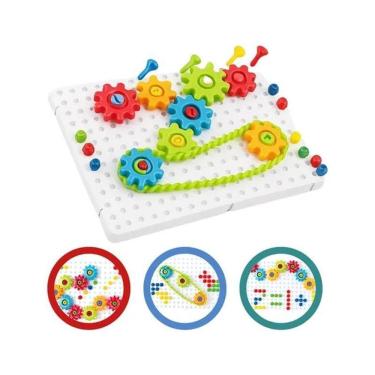 Imagem de Quebra Cabeça Engrenagem Ferramenta Infantil 98 Peças